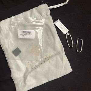 Kendra Scott Ellen Elongated Hoop Sterling Silver